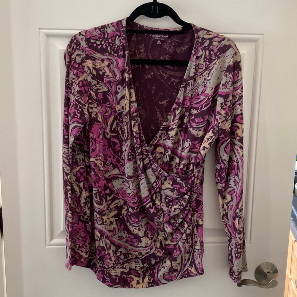 Coldwater Creek beautiful wrap top